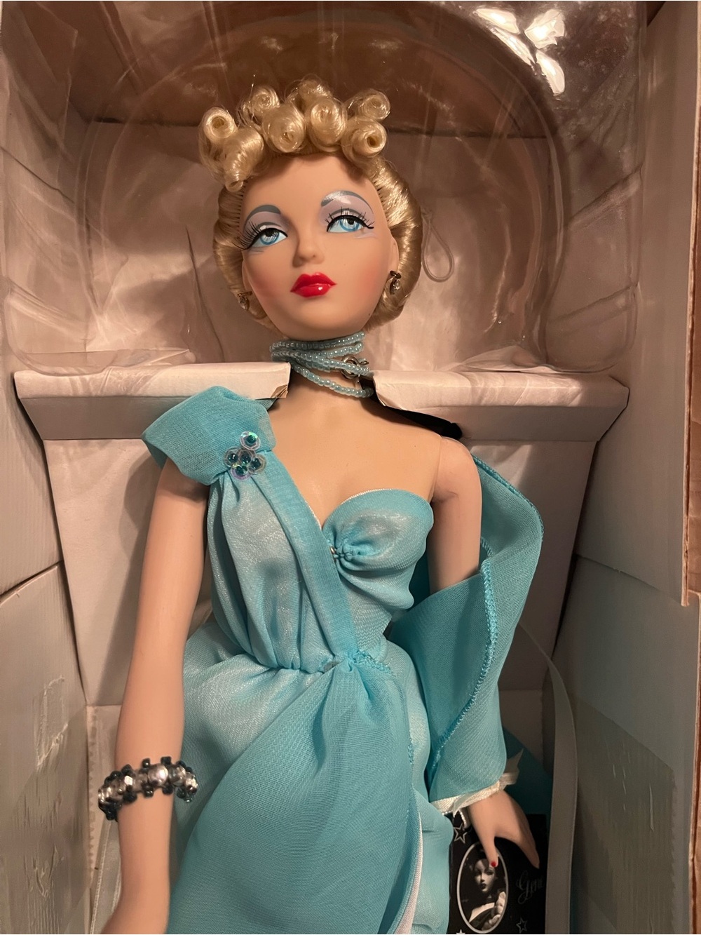 Ashton Drake Galleries “Blue Goddess” collector edition doll.
